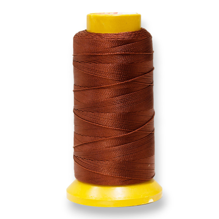 Fil de coton en nylon pour enfiler des perles et des pierres en nœuds 100mt 1pc Brique