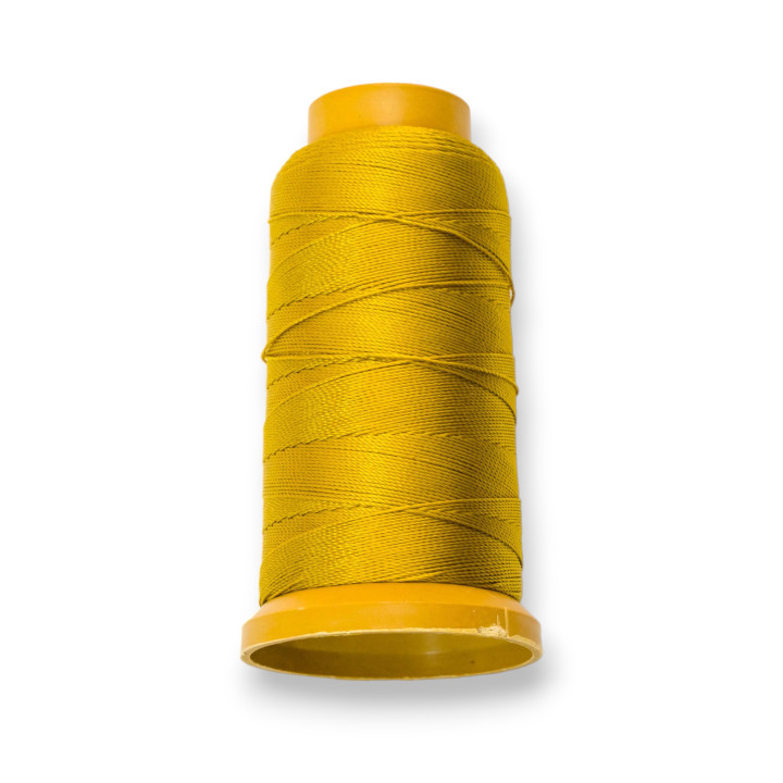 Nylon Cotton Thread for Threading Pearls and Knotted Stones 100m 1pc Mustard