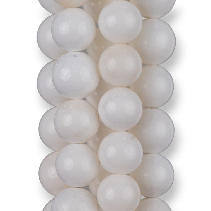 Ópalo Liso Redondo Blanco (NQW) 14mm