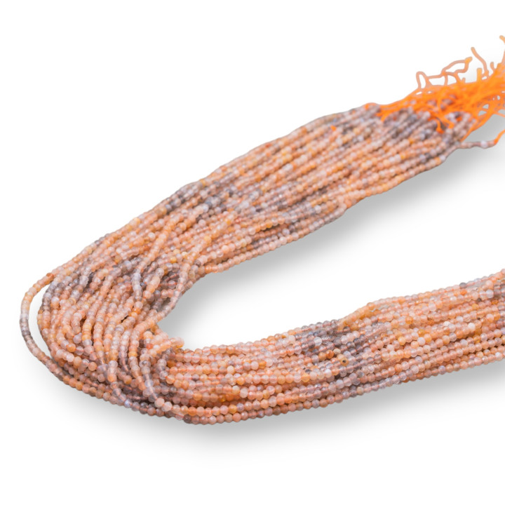 Mondstein Farbverlauf facettierter Diamantschliff 2,5 mm