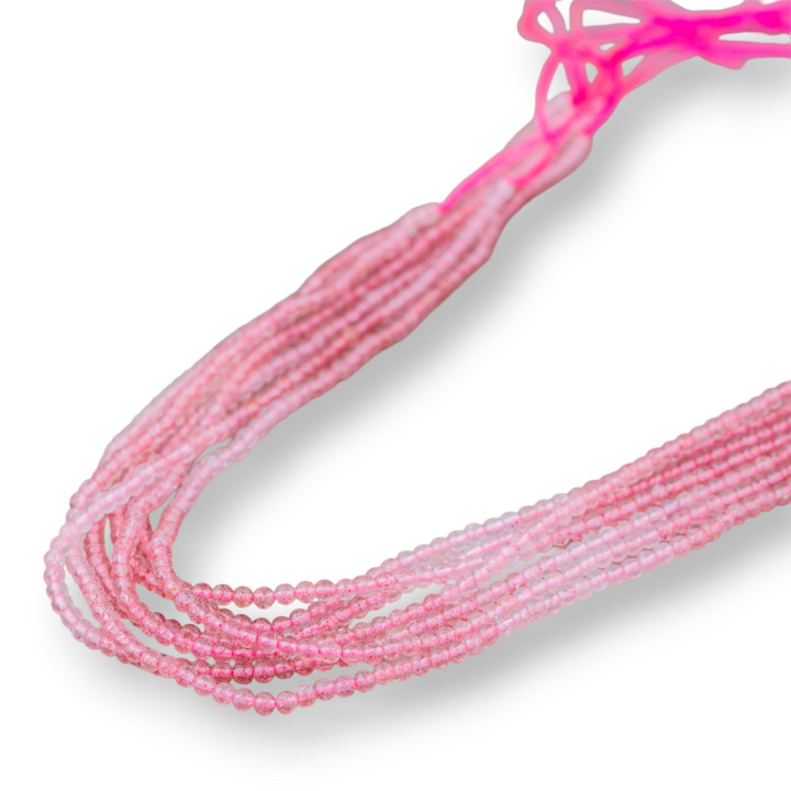 Strawberry Quartz - Στρογγυλός Χαλαζίας Φράουλα 4mm