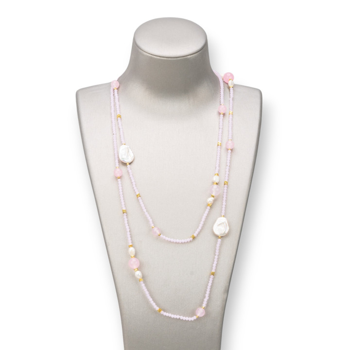 Collana Charlestone: Eleganza e Stile con Pietre Dure, Perle e Crista