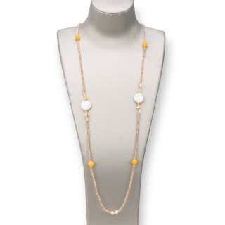 Collier Charleston : Élégance et Style avec Pierres Semi-précieuses et Perles
