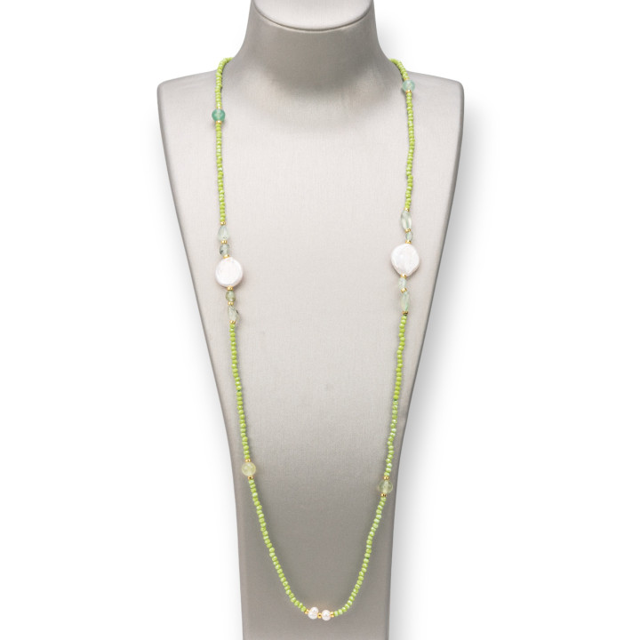 Collana Charlestone: Eleganza e Stile con Pietre Dure e Perle
