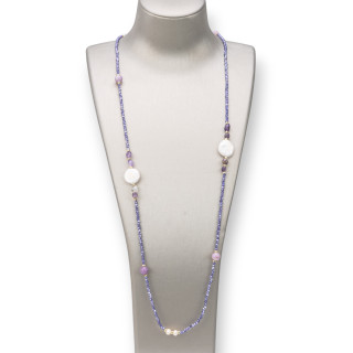 Collana Charlestone: Eleganza e Stile con Pietre Dure, Perle e Crista