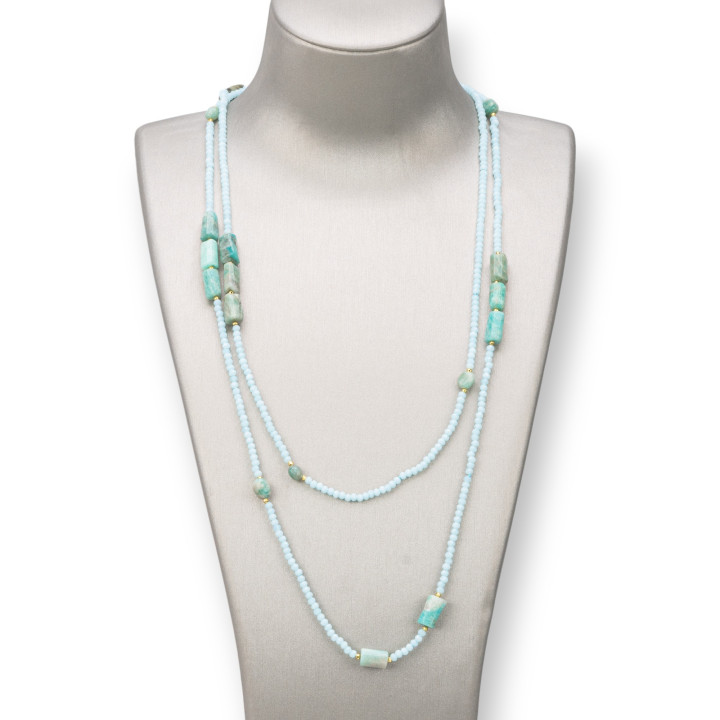 Charleston Necklace: Elegance and Charm with Semi-precious Stones and Crystals