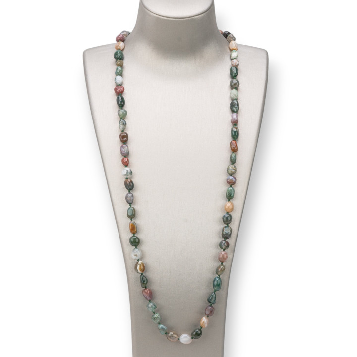 Charleston Necklace: Elegance and Style with Semi-precious Stones 8x10mm - Acquired