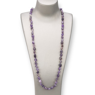 Charleston Necklace of Semi-precious Stones Tumbled Stone - Elegance and Style