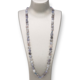 Charleston Necklace of Semi-precious Stones Tumbled Stone - Elegance and Style