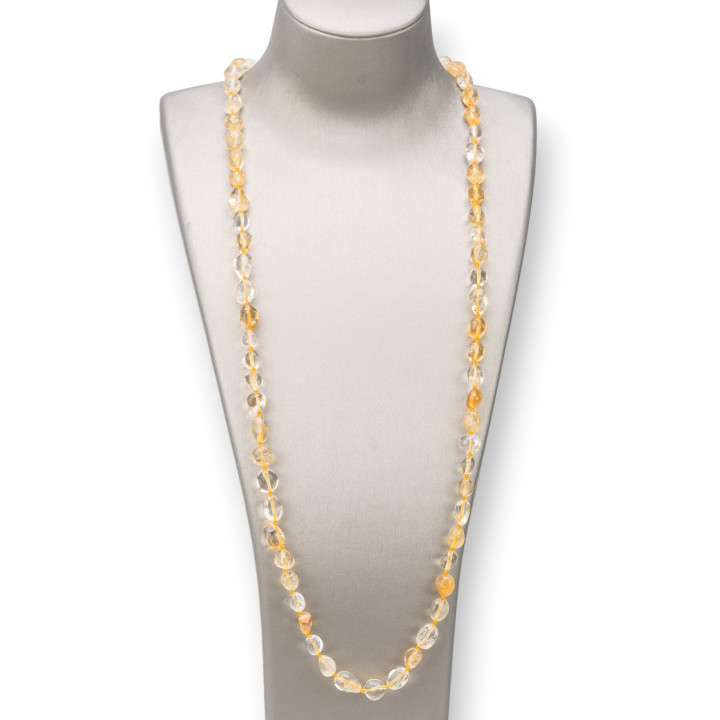 Collier Charleston : Élégance et Style avec Pierres Semi-précieuses Quartz Citrine