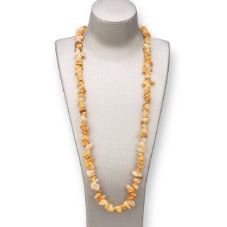 Charleston Necklace of Semi-precious Stones Sasso Chips - Elegance and Style for