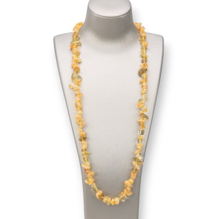 Charleston Necklace: Elegance and Style with Citrine Quartz Semi-precious Stones