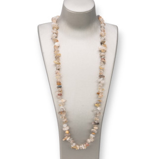 Collier Charleston : élégance et style avec des pierres précieuses de quartz rutilé