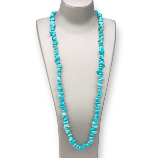 Collier Charleston de Pierres Semi-précieuses Sasso Chips 8x12mm - Elégance et St