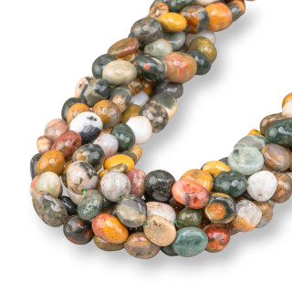 Agate indienne pierre roulée 8x10mm