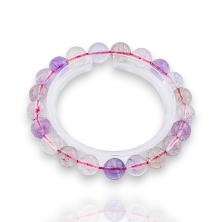 Rundes Ametrin-Armband 9 mm