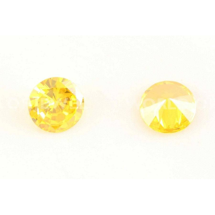 Zircons taille brillant 10x5mm 10pcs Citrine