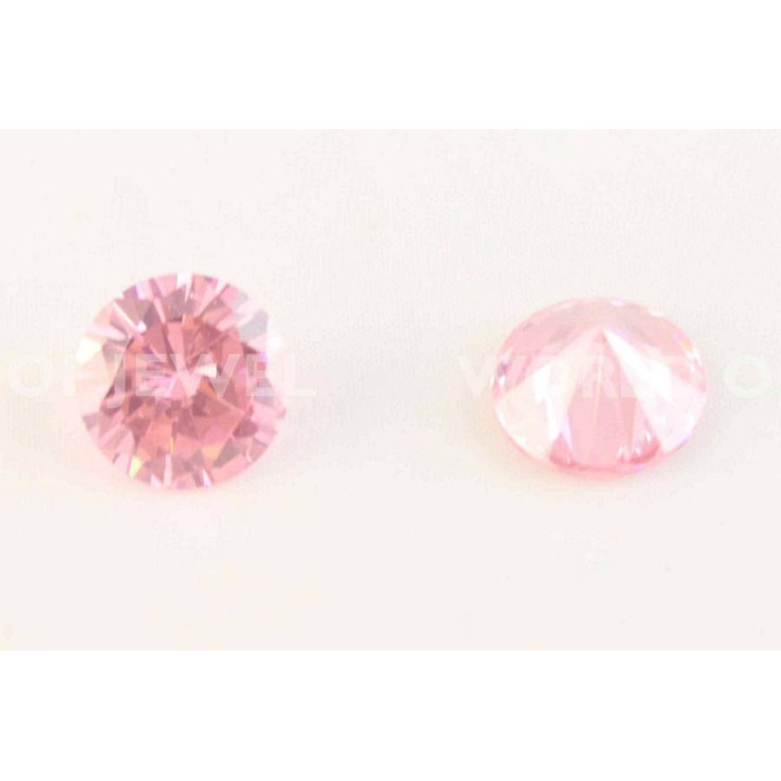 Zircon Taille Brillant 10x5mm 10pcs Rose