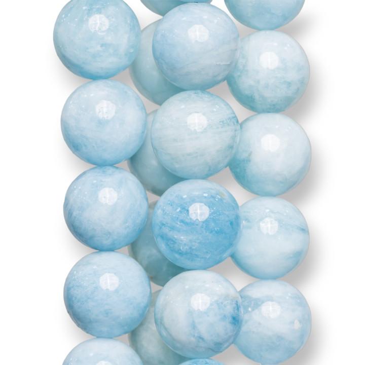 Aquamarine Milk Round Smooth (PYW) 18mm