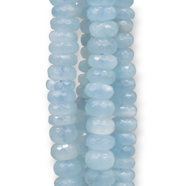 Aquamarine First Choice Rondelle ακανόνιστης όψης 12x06mm