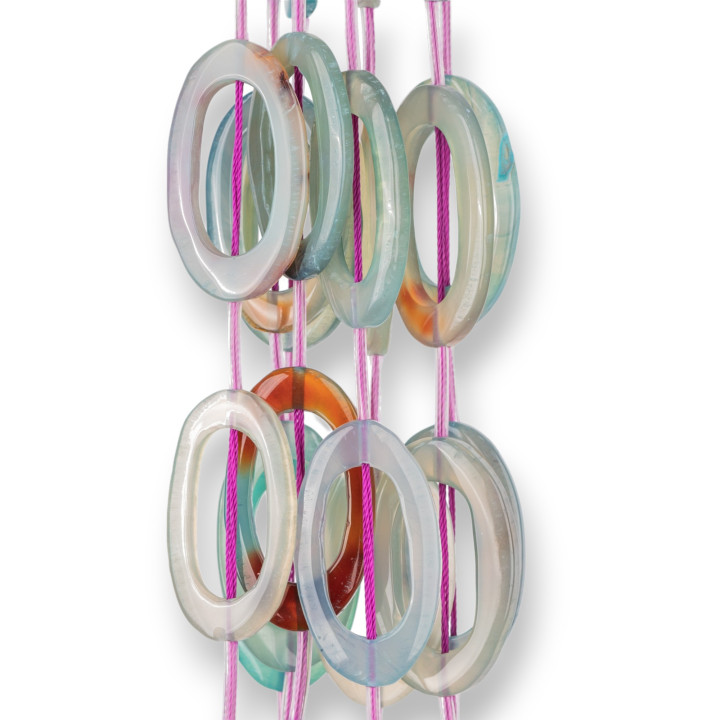 Αχάτης Διάτρητη Πλάκα 21x45mm MOD3