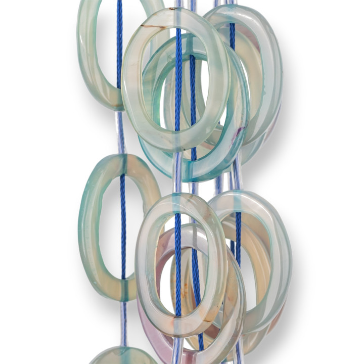 Agate Plaque Perforée 26x35mm MOD9