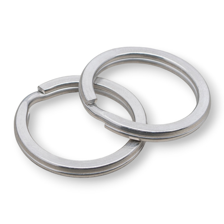 Anillos de acero 316L Brise para llavero 15 mm 50 piezas