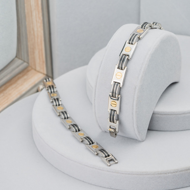 Stahlarmband 10 mm Breite - Cod. 23418