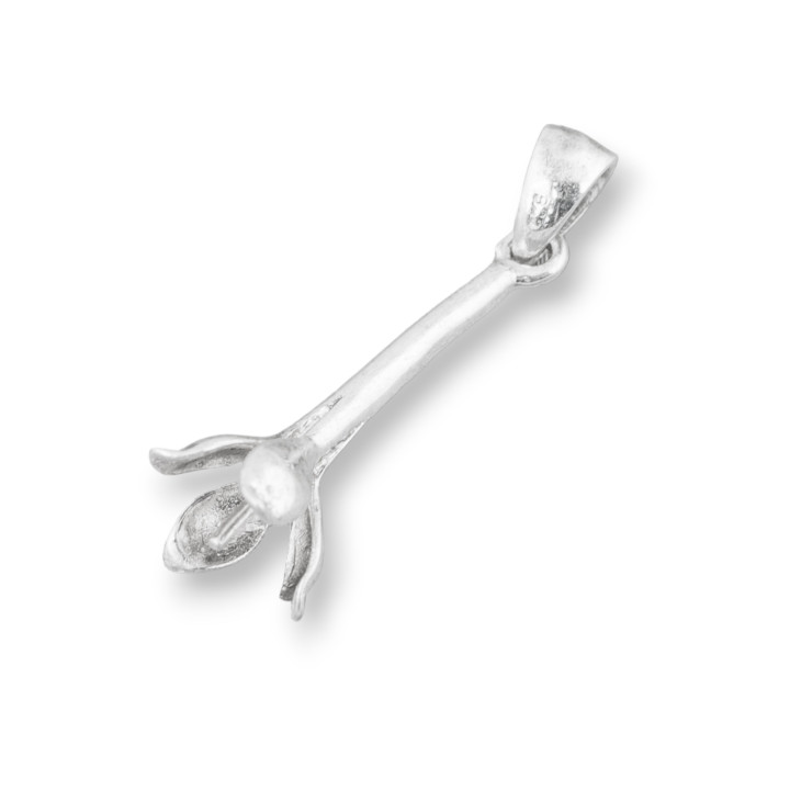 Basis für Anhänger aus Silber 925 Kegel 6x25mm 8St Silber