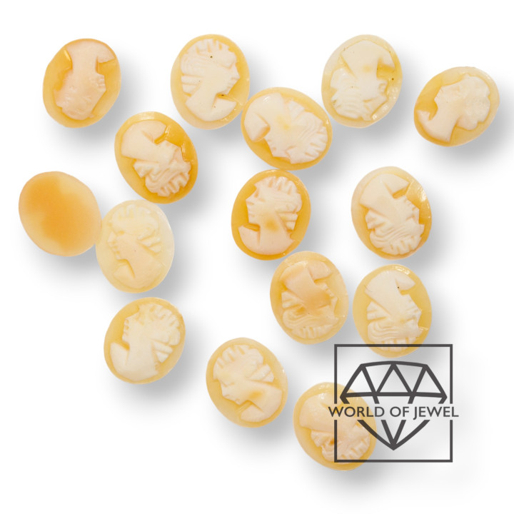 Camée Cornaline 100pcs 10x12mm
