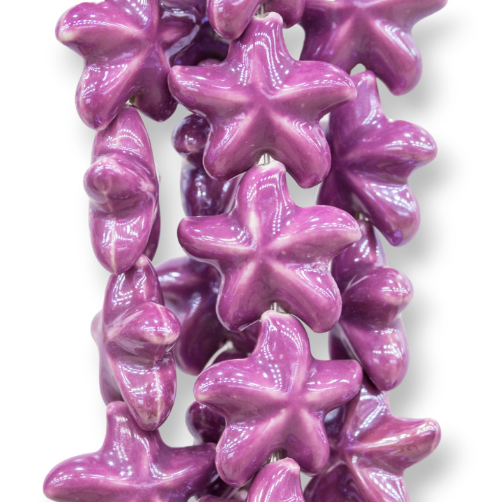 Estrella de Mar Cerámica Brillo 22mm Morado