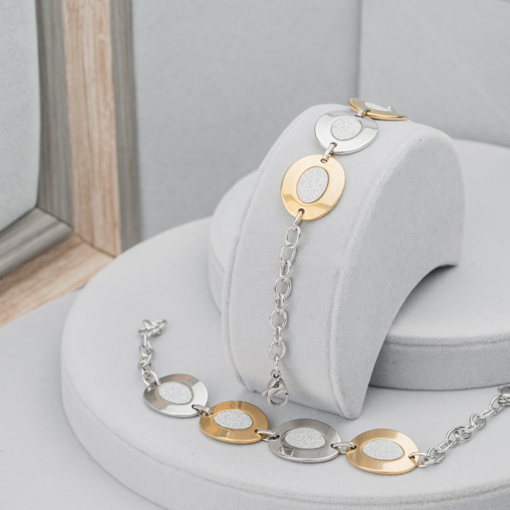 Armband aus satiniertem Stahl, Breite 20 mm - Cod. 23450