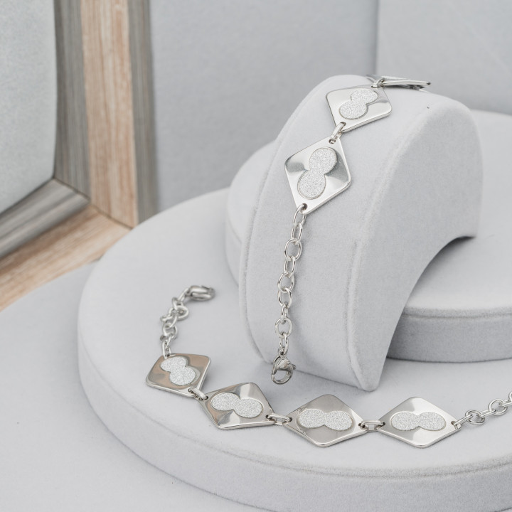 Bracelet en Acier Satiné Largeur 22mm - Code 23424