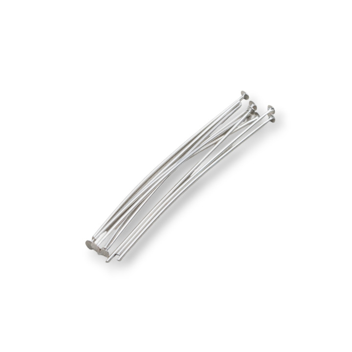 Tacks Messingnägel Flachkopf 50mm Draht 0,7mm 1 kg Rhodium