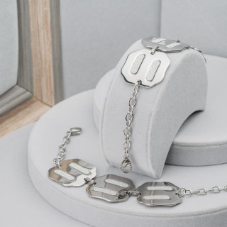 Bracelet en acier satiné Largeur 32 mm - Code 23380