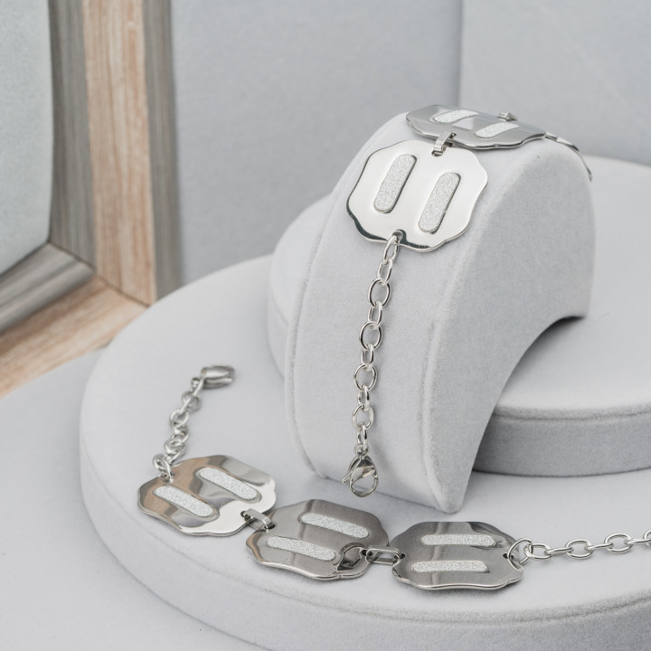 Pulsera Acero Satinado Ancho 32mm - Cod. 23380