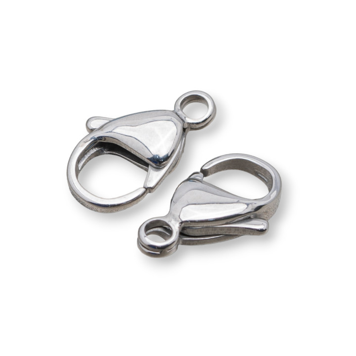 316 Steel Carabiner Closure With Ring 17mm 36pcs