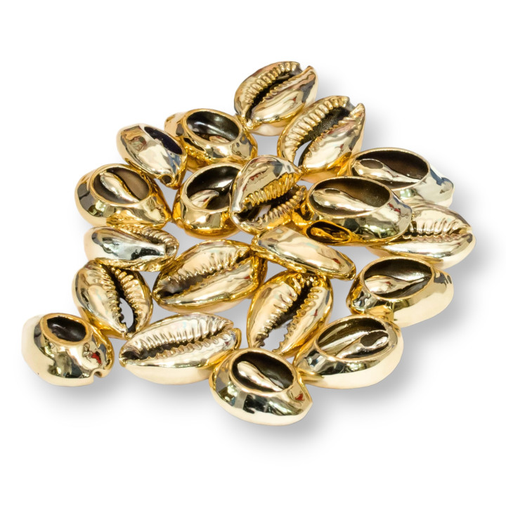 Composant de coque plaqué or 10-13x15-20mm 36pcs