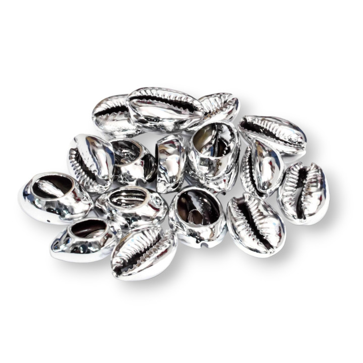 Composant de coque plaqué rhodium 12-16x20-25mm 26pcs