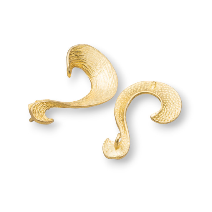 Connecteur Fantaisie Bronze Brossé Composant 2 Anneaux 13x23mm 26pcs Doré