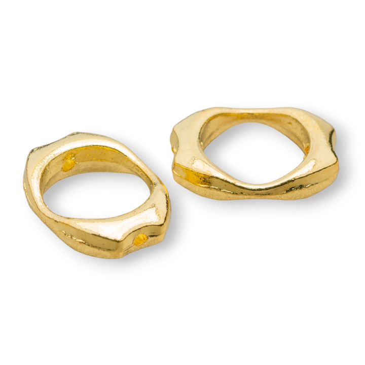 Componente Connettore Di Ottone 15x20 40pz Dorato