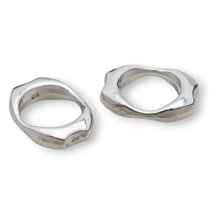 Komponentenverbinder Messing 15x20 40St Rhodium