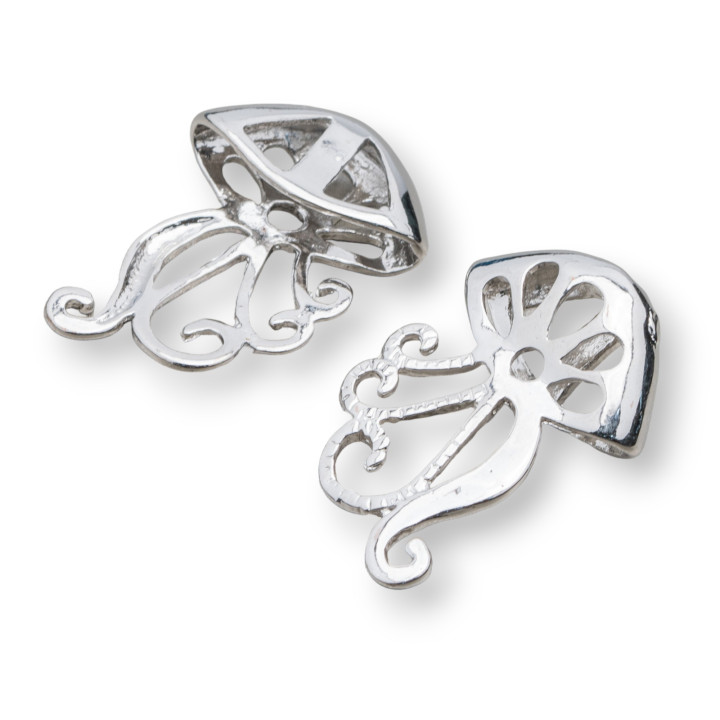 Haken aus Messing für Medusa-Anhänger 20x26mm 24St