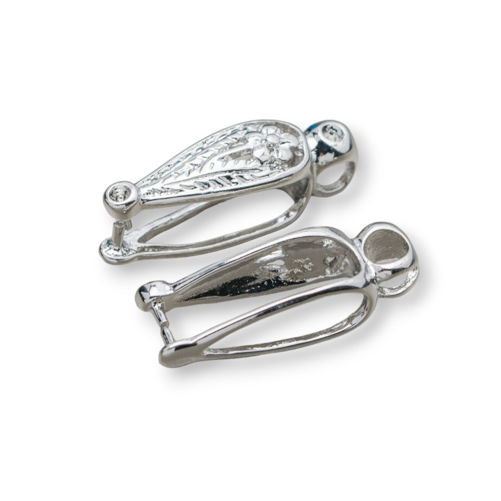 Brass Component Hook for Fantasy Pendants 8x28mm 24pcs