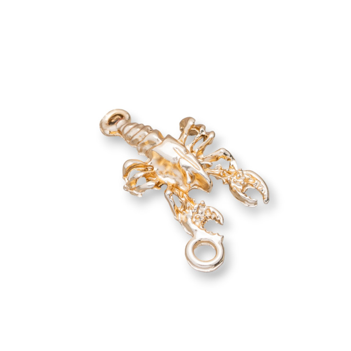 Zamak Components With 2 Lobster Rings 16x28mm 45pcs Light Golden