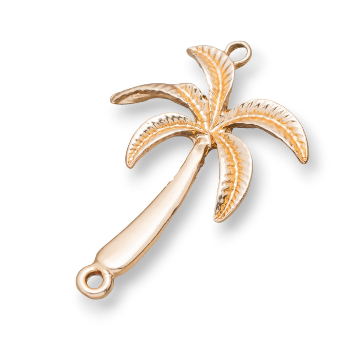 Componentes Zamak Con 2 Anillos Palma 26x40mm 30uds Golden Light