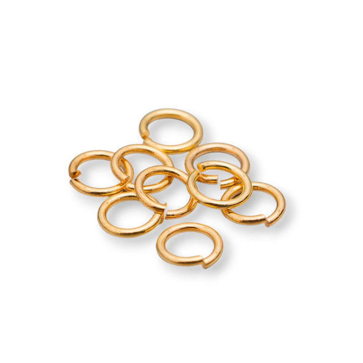 Contromaglia Anellini Di Ottone Aperti Spessore 0,7mm DiaMetro 5mm 100gr Dorato