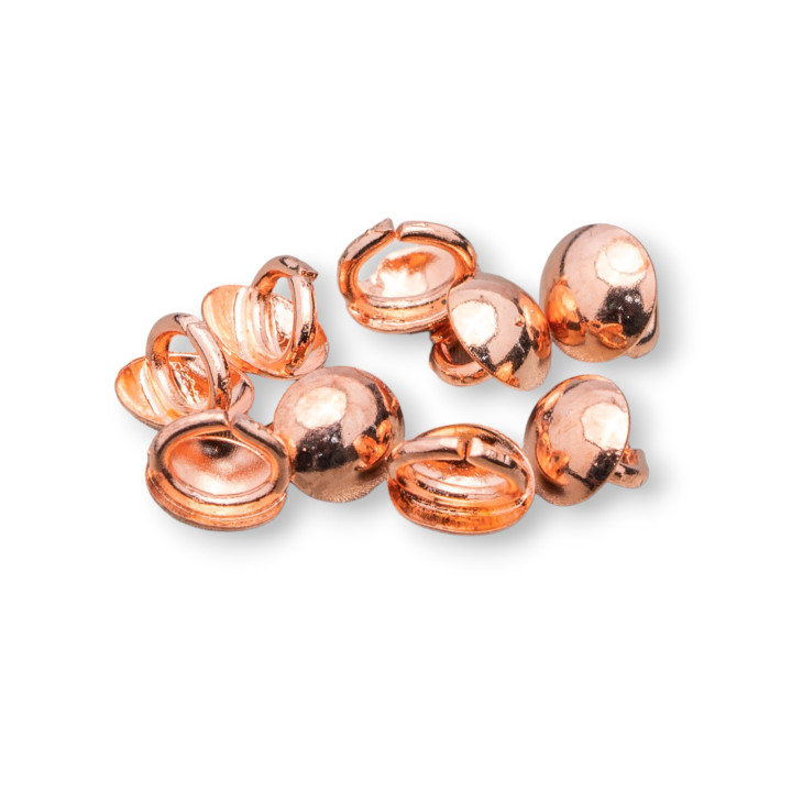 Brass Cup Hook Cover Rings 160pcs Rose Gold