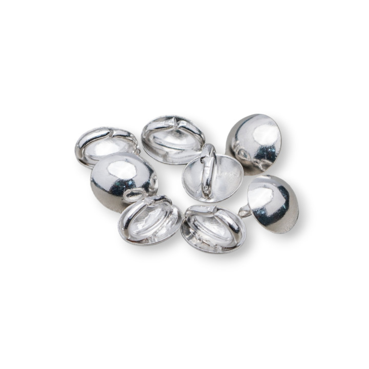 Messing Cup Hook Ring Cover 160 Stück Rhodium