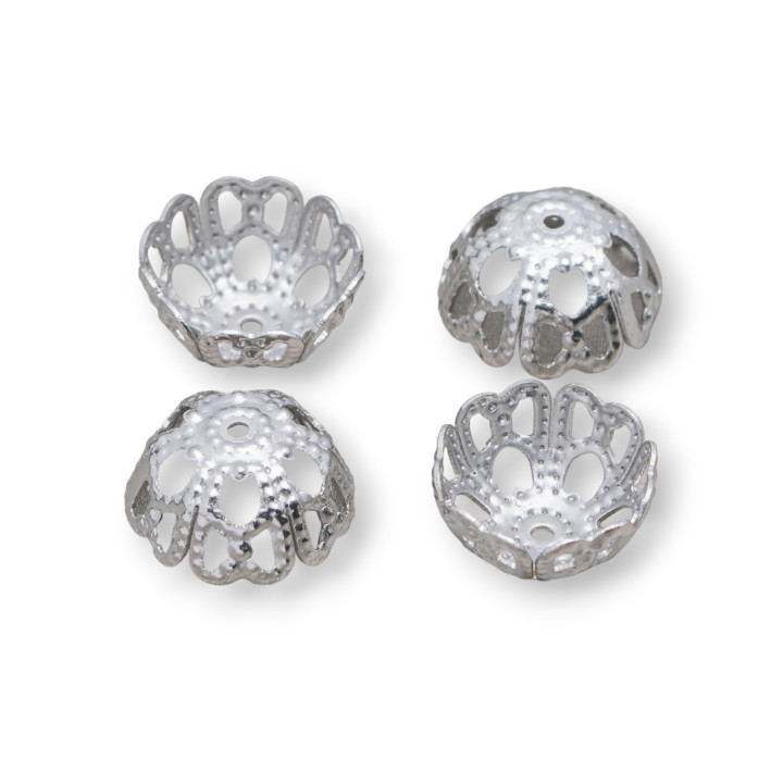 316 Edelstahlbecher Perforierte Blume 10mm 100gr MOD1